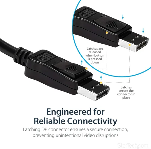 Miniatura 3 de Conversor de video con DisplayPort a HDMI 4K con audio, de la marca StarTech Estándar Negro