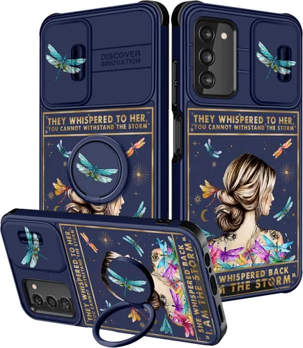 Miniatura 19 de Funermei Funda para teléfono Samsung Galaxy Note 10 Plus – Funda femenina bonita para niñas, diseño inspirador estético con funda para cámara
