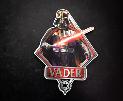 Miniatura 4 de Silver Buffalo Disney Star Wars Darth Vader Episodio 4 Arte de pared de madera troquelada, 13 x 9.5 pulgadas, multicolor
