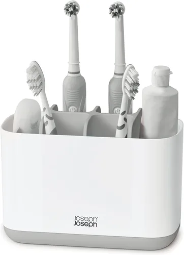 Portacepillos de dientes gris claro grande EasyStore™