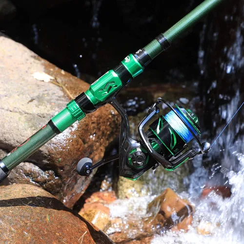 Miniatura 7 de Sougayilang - Combos de carretes y cañas de pescar, fibra de carbono 24 toneladas, carretes y cañas telescópica portátiles para viajes, pesca
