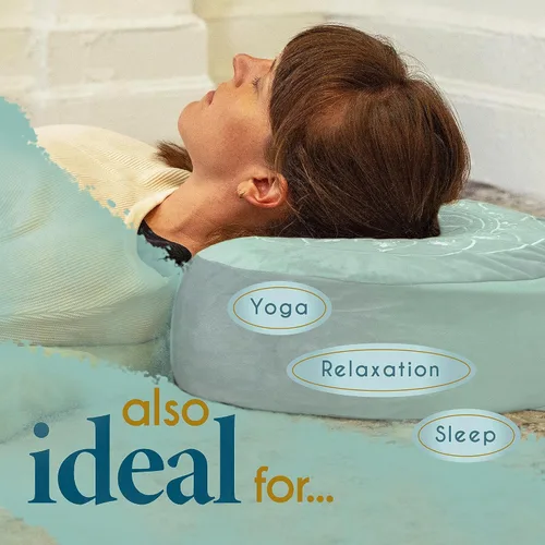 Miniatura 8 de Florensi - Cojín de meditación - Cómoda almohada de suelo - Tradicional almohada de meditación tibetana con hermosa cubierta de terciopelo - Cojín