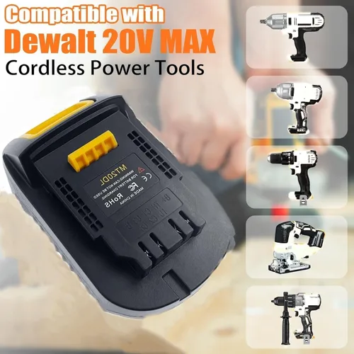 Miniatura 4 de Adaptador de batería MT20DL para Makita para Dewalt, para batería Makita de 18 V Convertir a para herramientas eléctricas Dewalt 20V (sin batería)