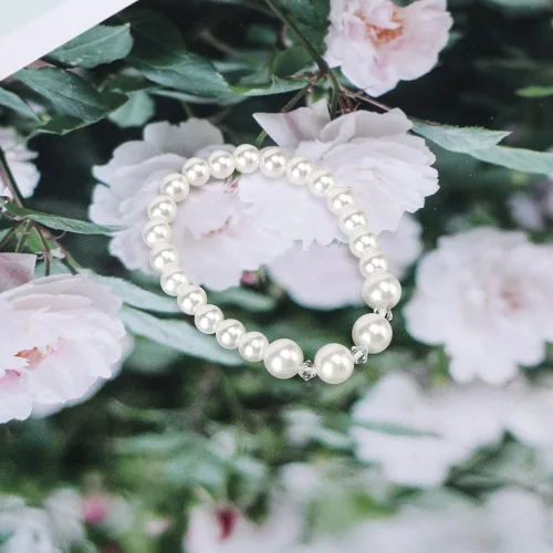 Miniatura 3 de LEILE Collar de perlas de imitación de cristal de imitación de 0.315 in para niña, joyería colgante de mariposa, 3 unidades para niñas y niños