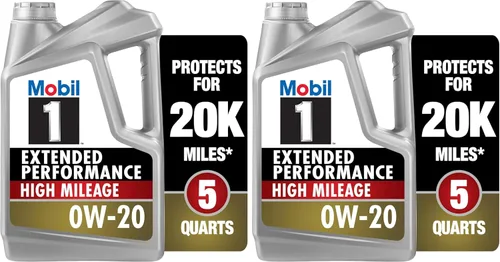 Miniatura 10 de Mobil 1 - Aceite sintético High Mileage para motor, 0W-20, 5 cuartos de galón, gris