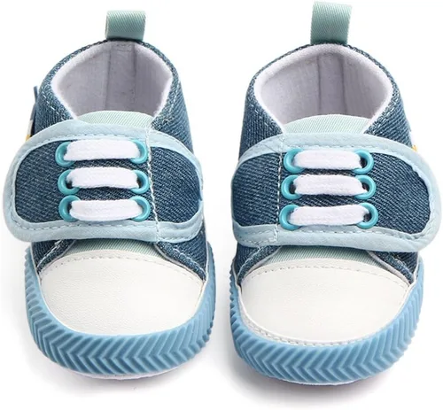Miniatura 4 de OAISNIT - Zapatos de lona para bebé, zapatillas de deporte para niños y niñas suaves y antideslizantes para cuna