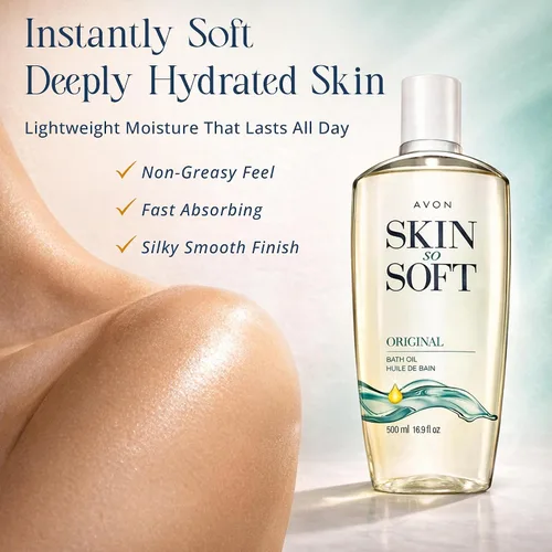 Miniatura 2 de Aceite para baño Skin so soft de Avon,16.9 oz, aroma original