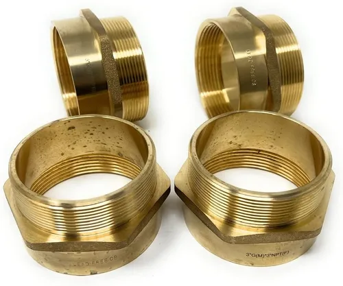 Miniatura 41 de Adaptador de latón sin plomo Cascada, rosca G británica BSPP macho a NPT hembra (1" x 1" (1 pieza))