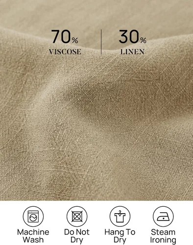 Miniatura 5 de ZESICA Women's Summer Linen Wide Leg Flowy Palazzo Pants Casual High Waisted Loose Trousers with Pockets
