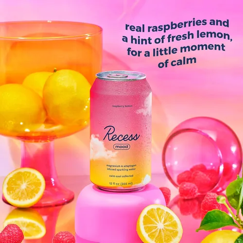 Miniatura 32 de Recess Mood - Bebida calmante con suplemento de magnesio, 12 onzas (Vainilla Naranja, paquete de 12)