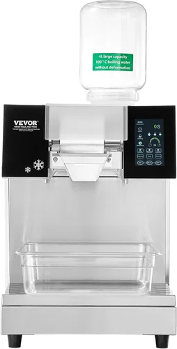 Miniatura 9 de VEVOR Máquina de hielo comercial de copo de nieve, máquina de hielo de copo de nieve de 397 libras/24 horas, máquina de afeitar de hielo de acero