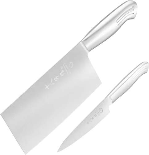 Miniatura 15 de Juego de cuchillos de cocina SHI BA ZI ZUO, cuchillo de carne, cuchillo de chef, cuchillo santoku profesional con mango de diseño ergonómico