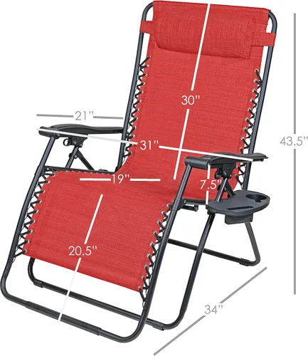 Miniatura 3 de RXTV-1825-XL-R Silla de acero Verona rojo gravedad cero