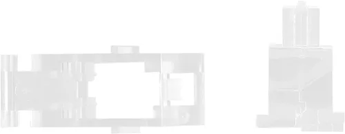 Miniatura 5 de DUROCK - Estabilizador de montaje de placa transparente transparente con cables chapados en oro compatible con estabilizadores de placa Cherry MX