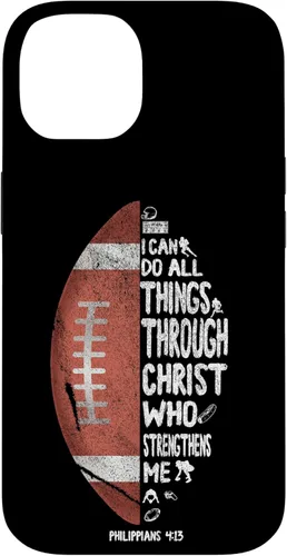 Miniatura 4 de iPhone 13 I can do all things through Christ Philippians 4:13 - Funda de fútbol