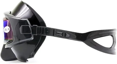 Miniatura 4 de Máscara de buceo óptica positiva, máscara de snorkel con lentes de vidrio templado, protección UV antivaho Silver Dive W/ Snorkel