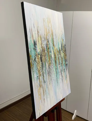 Miniatura 2 de V-inspire Arte, Pintura al óleo de 24x36 pulgadas, Pintura de Lienzo Moderna para Decoración del Hogar, Pintura Mural Abstracta