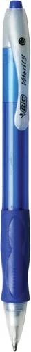 Miniatura 2 de BIC Velocity - Bolígrafos retráctiles, punta media (0.039 pulgadas), tinta azul, paquete de 12 unidades, con agarre cómodo