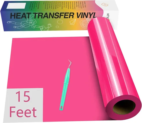 Miniatura 23 de HTVRONT Rollo de vinilo HTV con purpurina verde, 12 x 15 pies, vinilo de transferencia de calor con purpurina verde para camisas, vinilo para Brillo