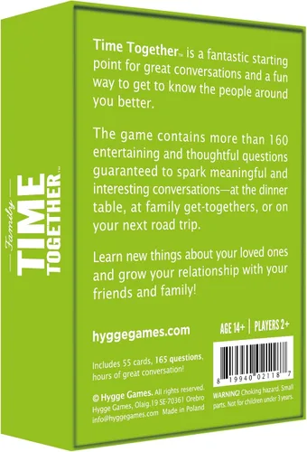 Miniatura 3 de Hygge Games Juego familiar Time Together - Divertido juego de cartas para iniciar conversaciones para familias