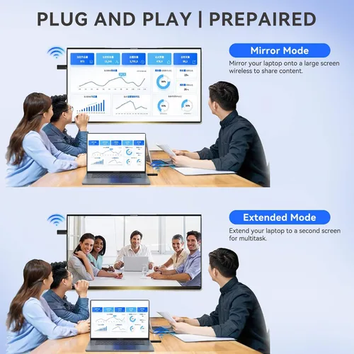 Miniatura 5 de SmartSee Transmisor y receptor inalámbrico HD Kit 4K 2.4G 5GHz Espejo de pantalla y extensor de pantalla Transmisión de vídeo Audio Media desde