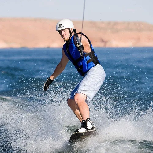 Miniatura 7 de Obcursco Cuerda Wakeboard, línea de deportes acuáticos con mango EVA. Ideal para esquí acuático, wakeboard, rodillera
