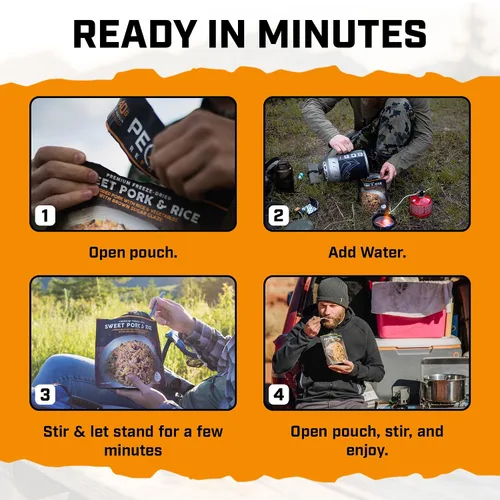 Miniatura 5 de Peak Refuel Comida seca congelada para mochileros y camping Sabor increíble Alta proteína Preparación rápida Peso ligero
