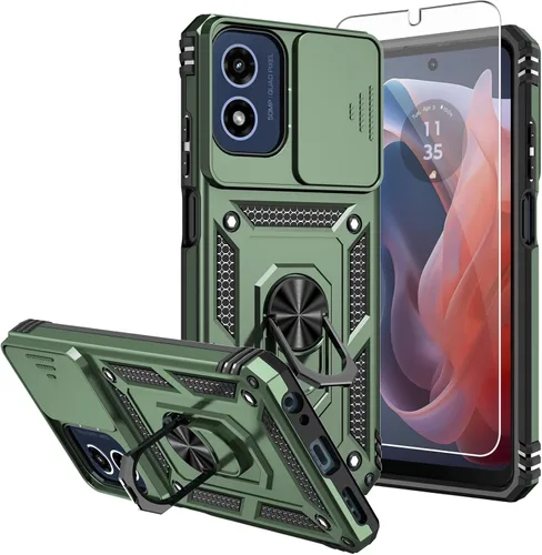 Miniatura 14 de Funda para Moto G 5G 2023, [No para la versión 2022] con protectores de pantalla y cubierta de cámara, [Grado militar] cubierta probada contra