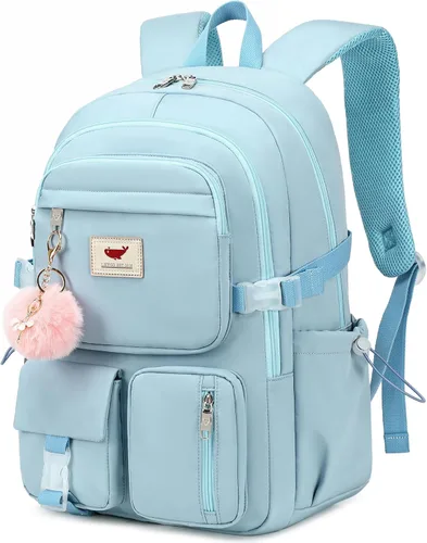 Miniatura 12 de Mochila para laptop de 15.6 pulgadas, mochila escolar para niños, mochila universitaria, mochila de viaje, bolsas grandes para adolescentes, niñas