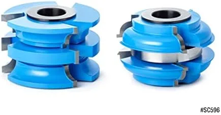 Miniatura 4 de Amana Tool - SC592 2 piezas de carburo con punta de 3 alas y perfil de riel puerta exterior 2-7/8 diámetro