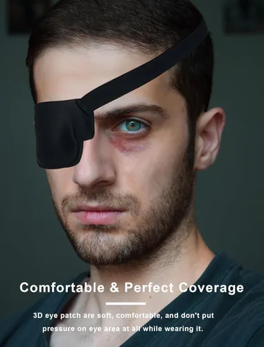 Miniatura 3 de Parche para los ojos, 2 parches médicos para los ojos para adultos y niños, parches para ojos perezosos para ambliopía 3D para ojo derecho (derecha)