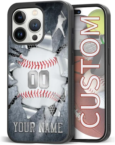 Fundas de teléfono personalizadas con nombre, diseño vintage con textura de metal para iPhone 6, 7, 8, 11, 12, 13, 14, 15, 16, 17 Pro Max Plus Mini