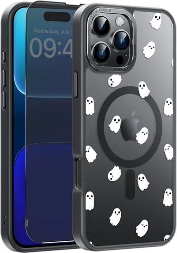 Miniatura 135 de Goodon Funda para iPhone 17 Pro con protector de pantalla de privacidad, compatible con Magsafe, a prueba de golpes, translúcida mate, bonita funda