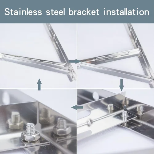 Miniatura 4 de Soporte de montaje en pared para condensador de 9000-24000 BTU, soportes de aire acondicionado de acero inoxidable resistente a la oxidación