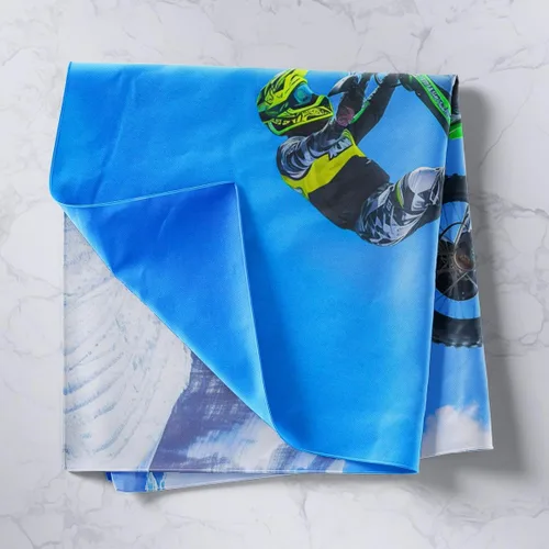Miniatura 2 de Feelyou Tapiz para bicicleta de montaña, motocross y deportes extremos, tapiz para colgar en la pared para niños y niñas, decoración 3D