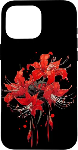 Miniatura 18 de iPhone 14 Red Spider Lily Funda de anime de manga estética japonesa japonesa