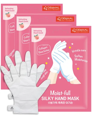 Miniatura 10 de DERMAL Moistfull - Juego de 6 calcetines sedosos para pies y guantes de mano, para pies y manos secos, tratamiento de spa en casa, probado por