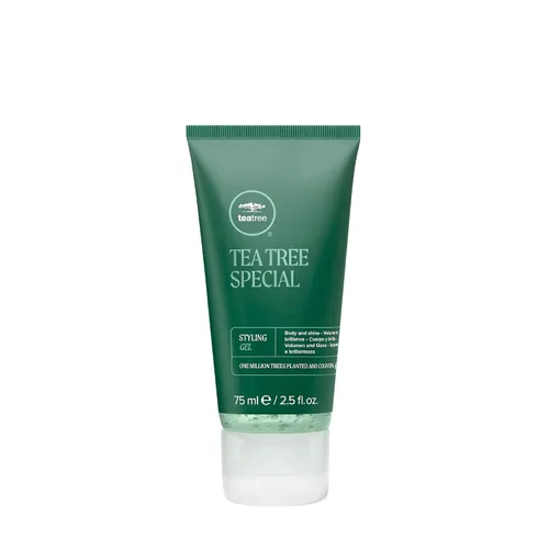 Tea Tree Gel de peinado, fijación media, acabado de alto brillo, para todo tipo de cabello