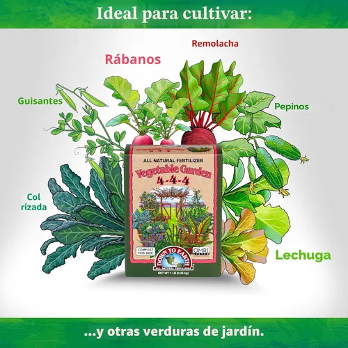 Miniatura 3 de Abonos Naturales Down To Earth Orgánicos para Jardín de Vegetales - Alimento para Plantas de Vegetales, Hierbas, Hortalizas y Camas Elevadas 4-4-4