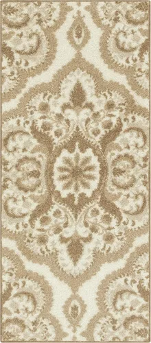 Miniatura 44 de Maples Rugs - Alfombra antideslizante Vivian, para pasillo o entrada, patrón de medallones [fabricada en Estados Unidos], 2 x 6 pies, color gris
