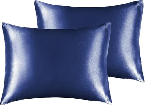 Miniatura 20 de Bedelite Funda de almohada de satén para el cuerpo, súper suave y refrescante, para el cabello y la piel, transpirable, sedosa y larga, 20 x 54 Rosa