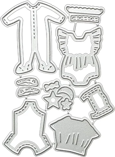 Miniatura 9 de Plantilla de grabado de acero al carbono Troqueles de metal Troqueles de cochecito de bebé Plantillas de estampado en relieve Troqueles de corte