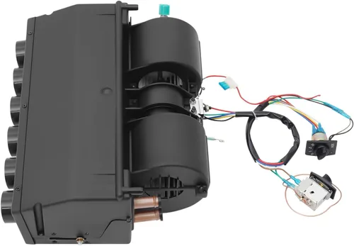 Miniatura 6 de Ensamble de evaporador de aire acondicionado A/C, enfriamiento por calor del evaporador, 258 CFM 3 velocidades 8A 80W 12V Ensamble de calentador