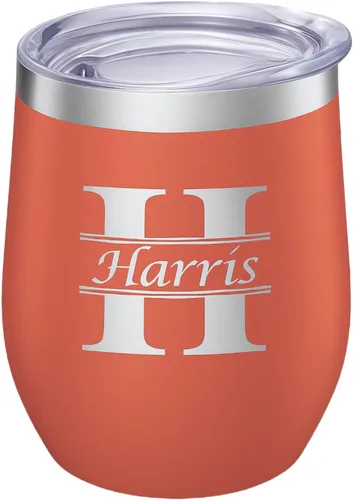 Miniatura 17 de Vaso de vino personalizado con tapa – Personalizado en tallado en acero inoxidable aislante color turquesa para bebidas frías y calientes – Taza