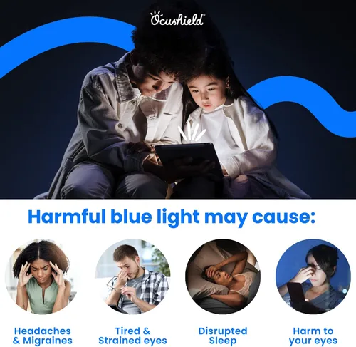 Miniatura 4 de Ocushield Protector de pantalla de vidrio templado antiluz azul para Apple iPad Mini 1/2/3 (7.9") - Filtro de luz azul para iPad - Anti reflejo