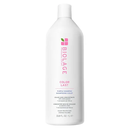 Biolage Color Last Purple Shampoo - pH Balancing Shampoo for Color-Treated Blonde Hair, Neutralizes Brass & Unwanted Warm Tones, Violet Pigments,