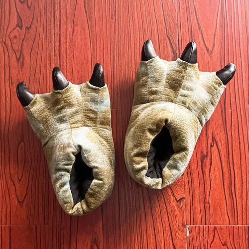 Miniatura 2 de ULTRAIDEAS Pantuflas de pata de animal para mujeres y hombres, divertidas pantuflas de garra para adultos y niños, zapatos unisex lindos para casa