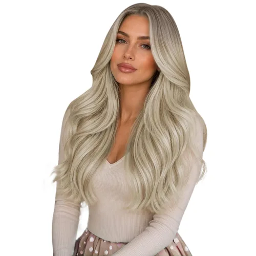 Miniatura 37 de Full Shine Invisi Edge - Extensiones de cabello con cinta adhesiva invisible de 36 cm, color 1 negro, máquina Remy, extensiones de cabello humano