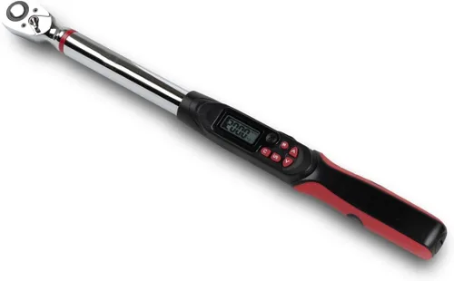 Llave dinamométrica digital de 1/2 pulgada Tapha Tools, rango de torque 7.4-147.5 ft-lb (10-200 N-m), precisión ±2%, notificación LED y timbre,