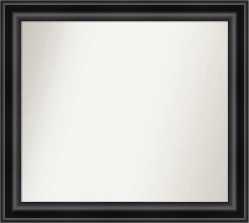 Miniatura 35 de Amanti Art Espejo personalizado, espejo de baño negro puente, espejo de pared o espejo de tocador de baño sobre el fregadero (26 x 26 pulgadas)